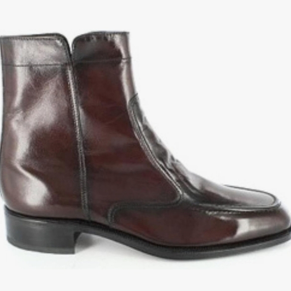 NWT Florsheim Boot, Black Cherry, Essex Moc Toe Zipper - Picture 5 of 6